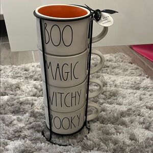 NWT Rae Dunn Halloween Stacking Mugs